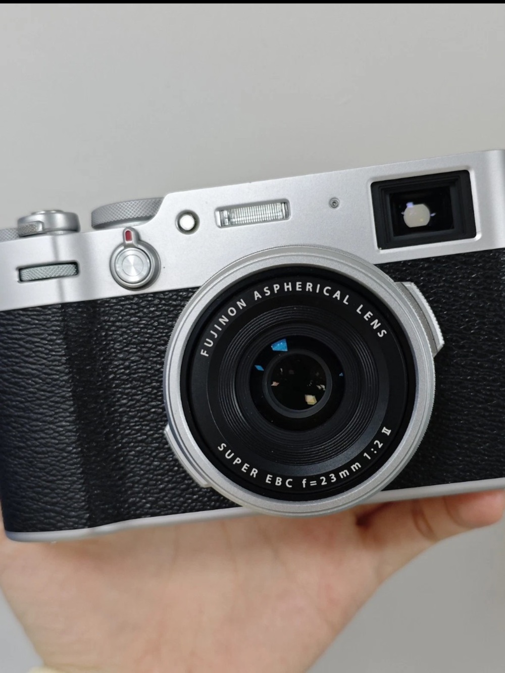 Fujifilm X100V Series Styled Compact Camera — Silver and Black
